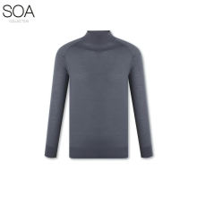 Superfine wool seamless wholegarment sweater half turtleneck collar sweater men pullover  plain sweater